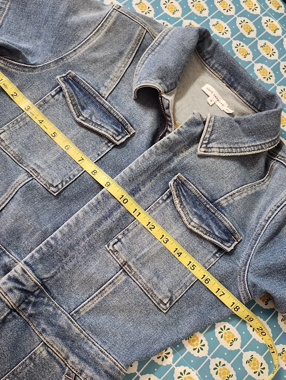 Good American Fit For Success Denim Jumpsuit Size Large - Picture 5 of 9